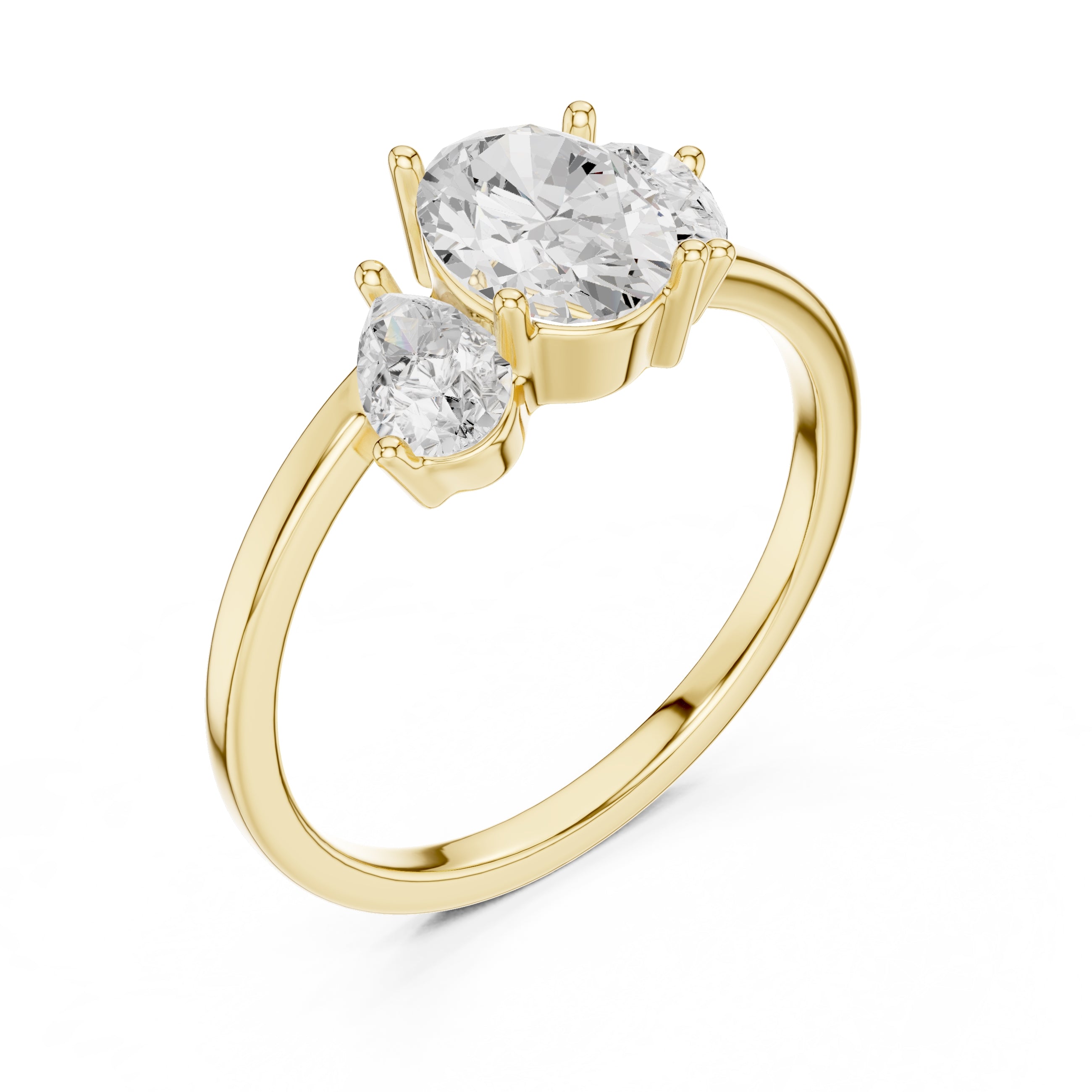 The Sienna Trilogy Ring 1ct Yellow Gold
