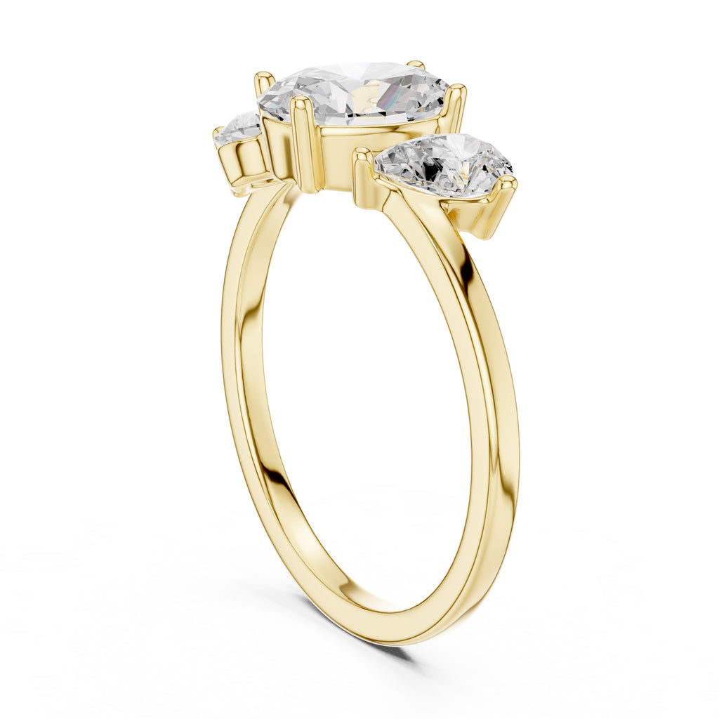 The Sienna Trilogy Ring 1ct Yellow Gold