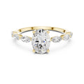 The Harper Oval Ring 1ct Yellow Gold