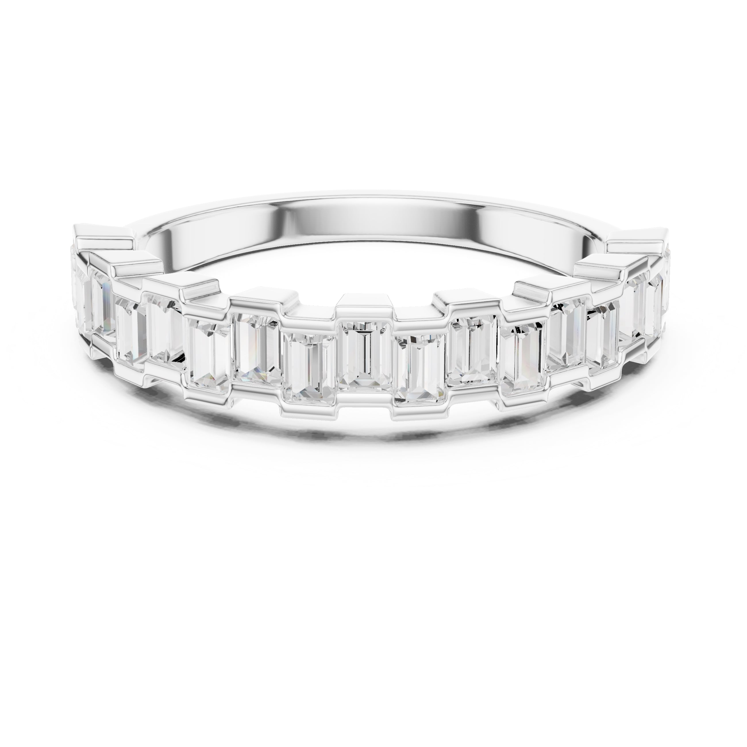 The Quinn Baguette Band White Gold