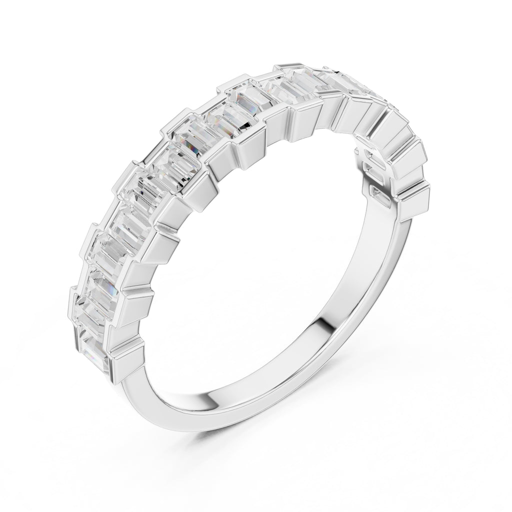 The Quinn Baguette Band White Gold