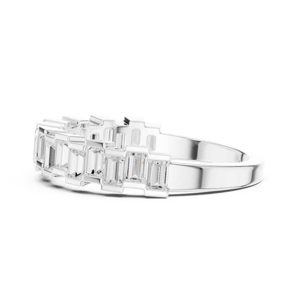 The Quinn Baguette Band White Gold