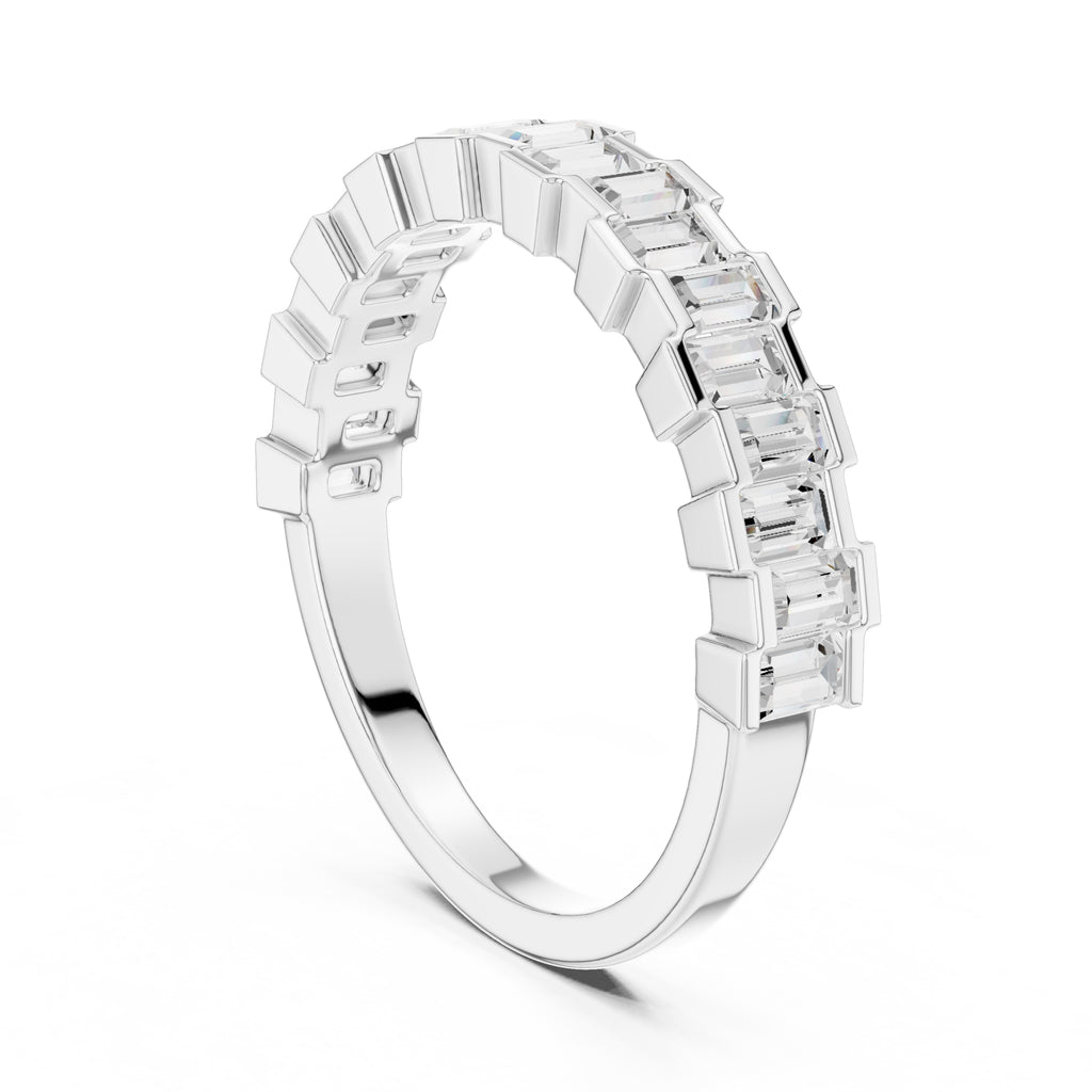 The Quinn Baguette Band White Gold
