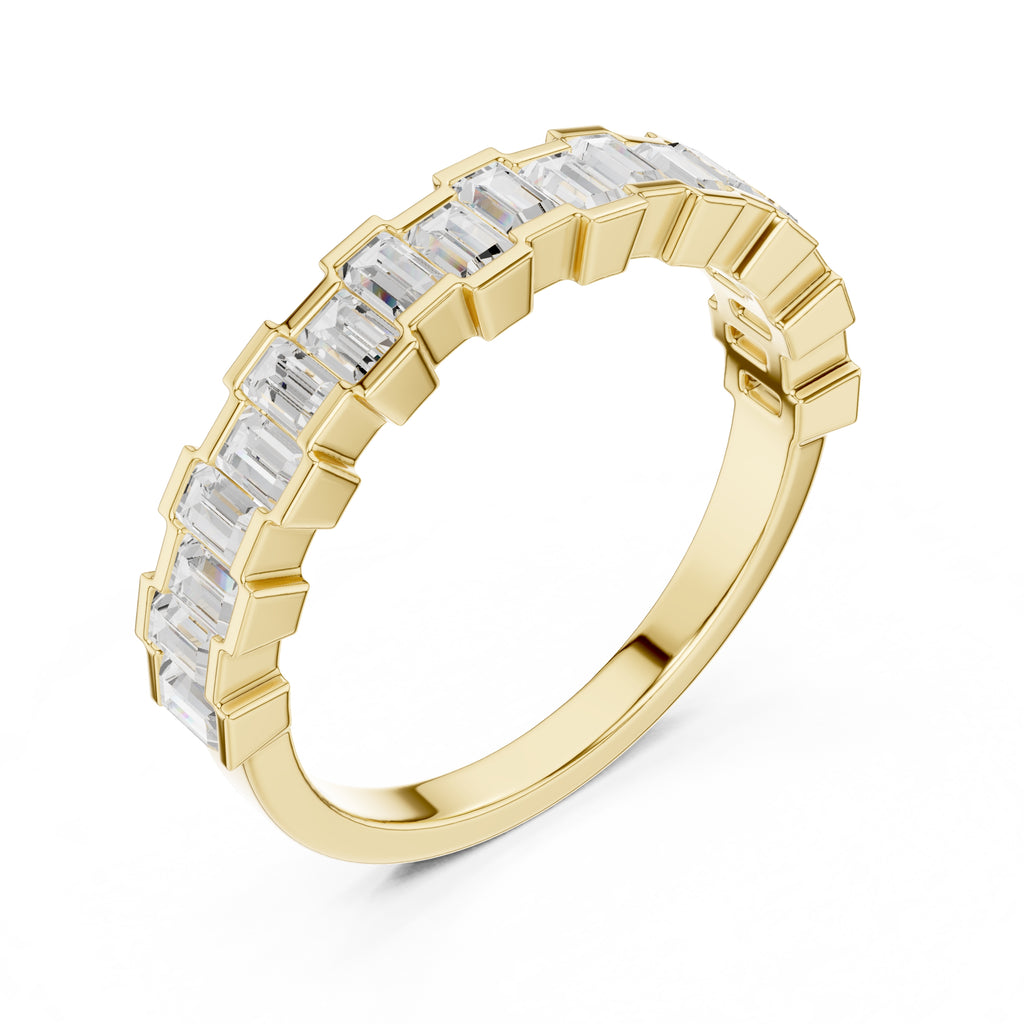 The Quinn Baguette Band Yellow Gold