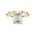 The Clara Emerald Solitaire Ring 2ct Yellow Gold