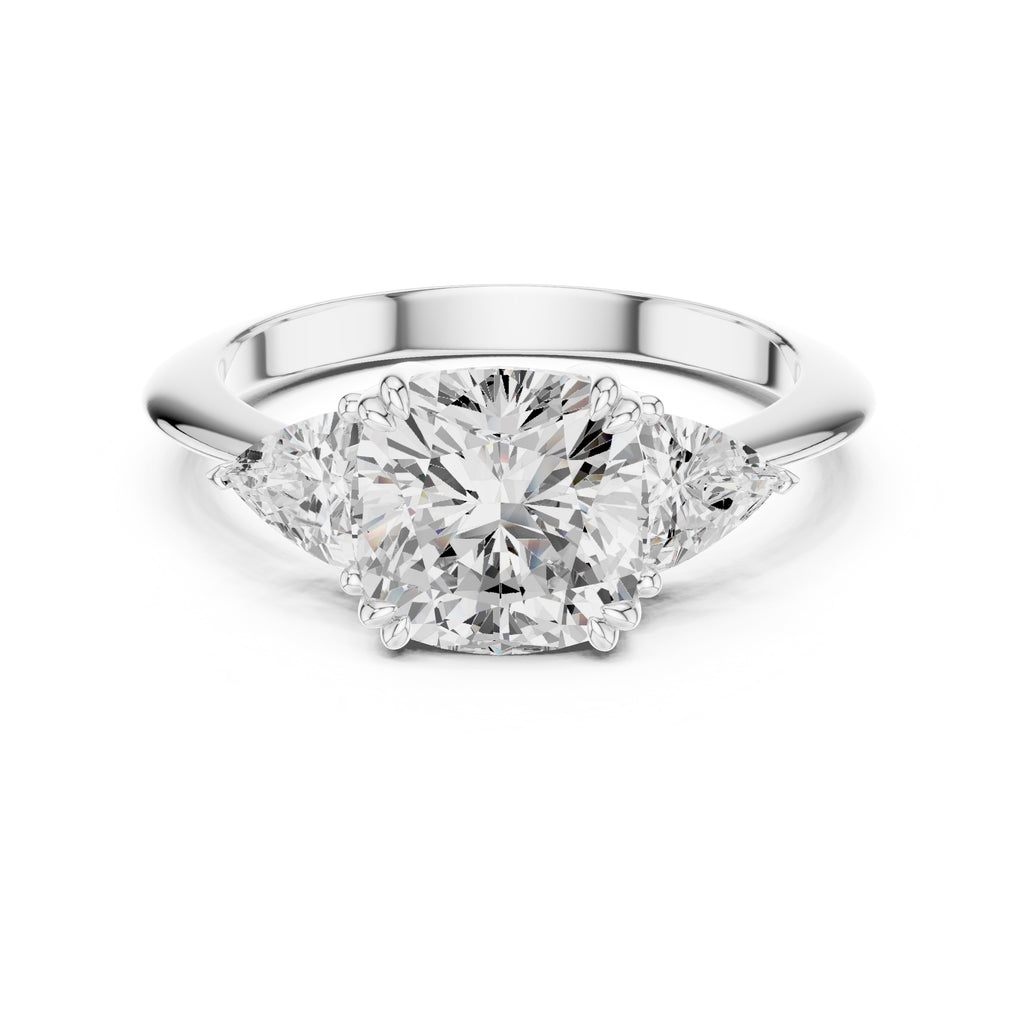 The Mila Cushion Trilogy 2.51ct White Gold