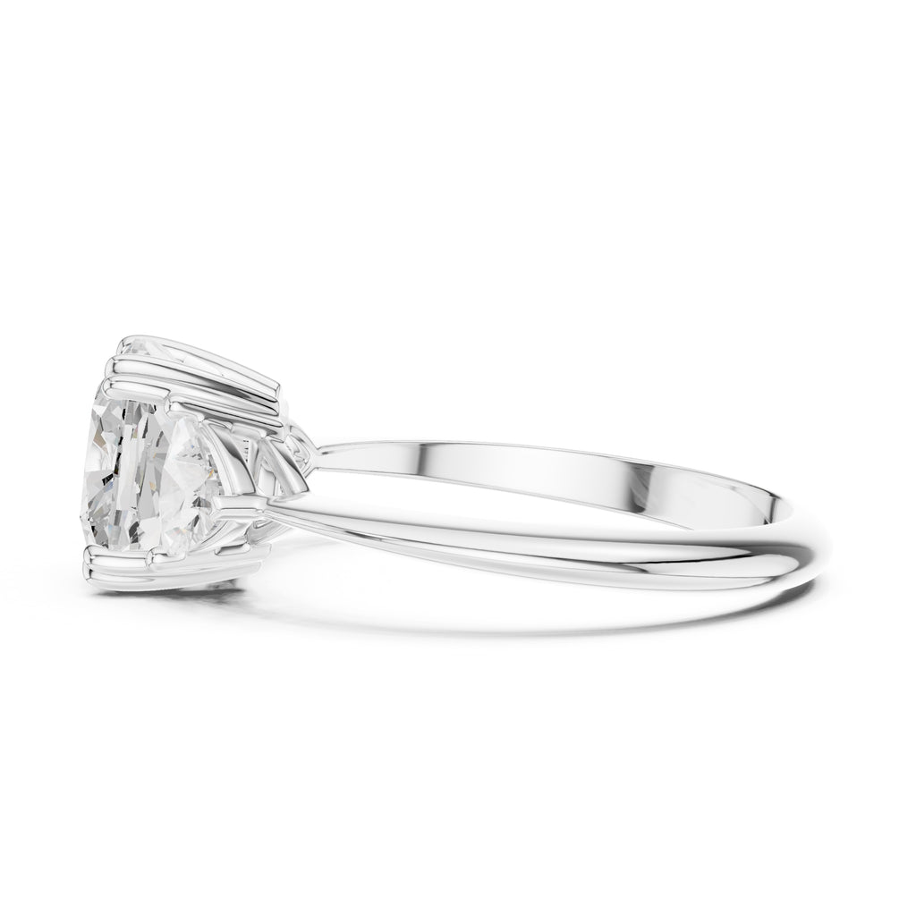 The Mila Cushion Trilogy 2.51ct White Gold