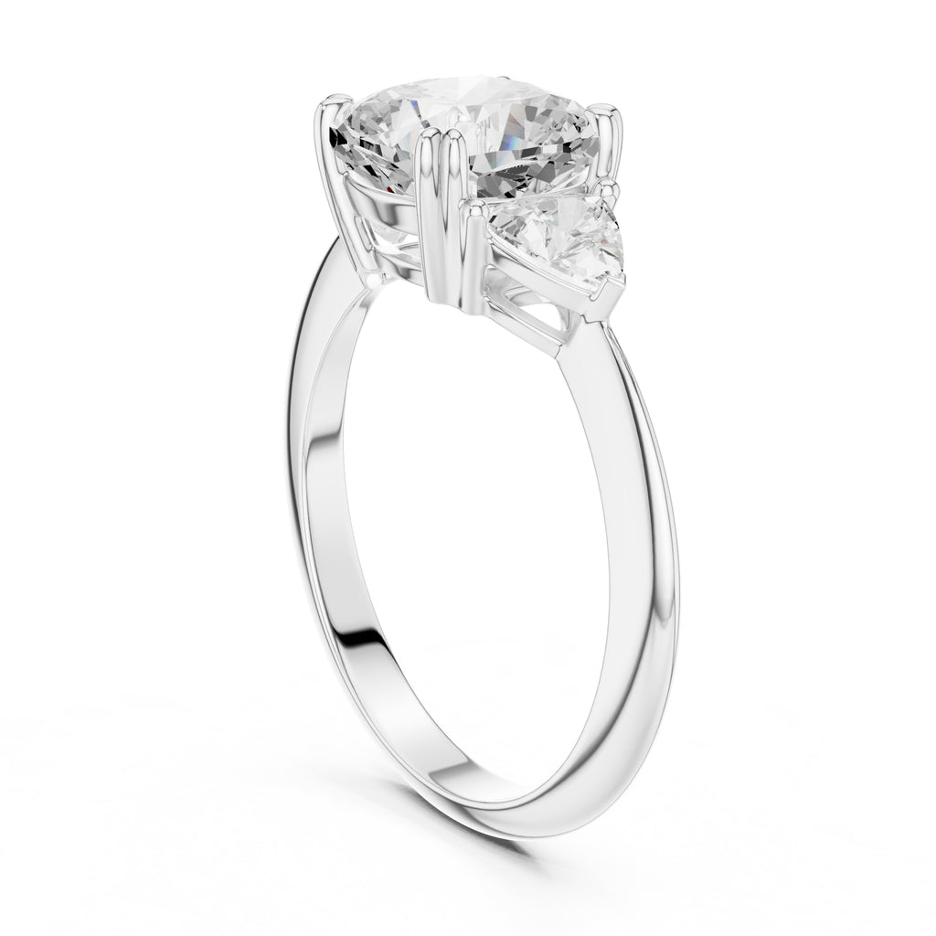 The Mila Cushion Trilogy 2.51ct White Gold
