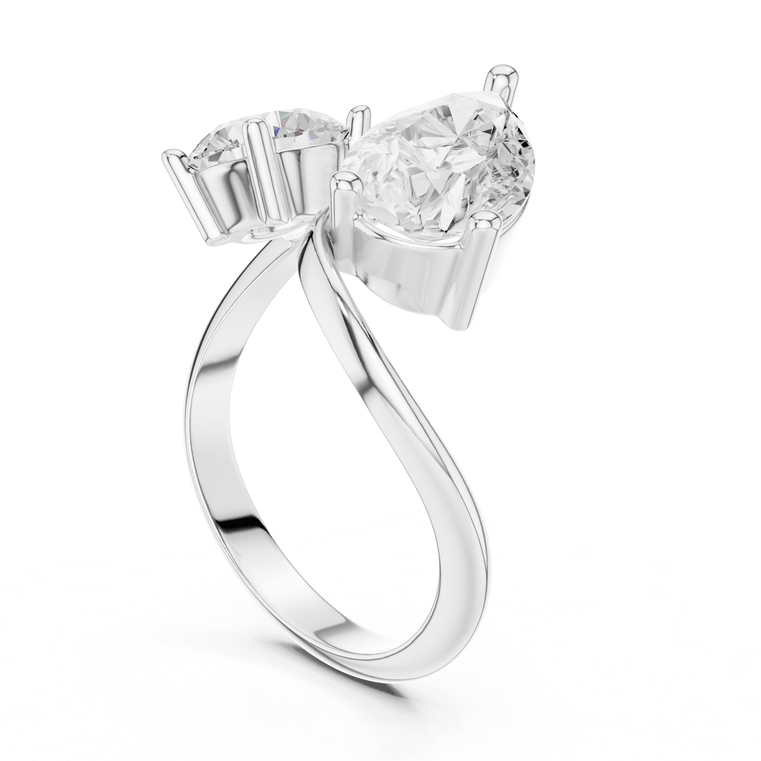 The Astra Toi et Moi 2ct White Gold