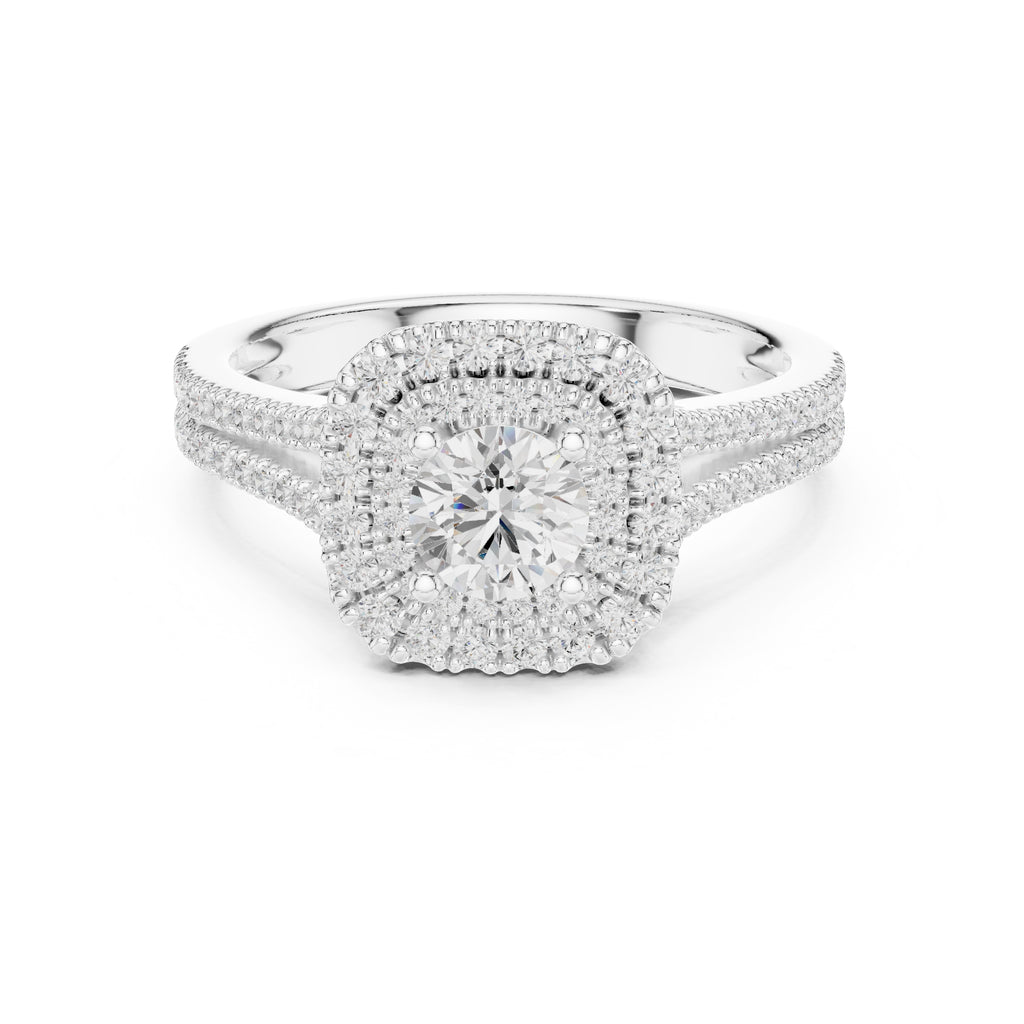 The Crown Jewel Split-Ring 0.5ct White Gold