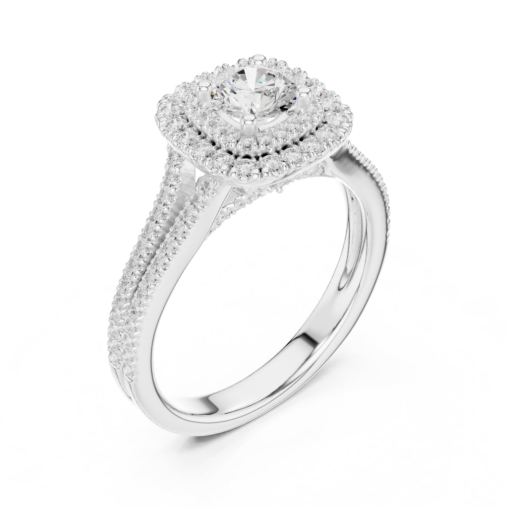 The Crown Jewel Split-Ring 0.5ct White Gold