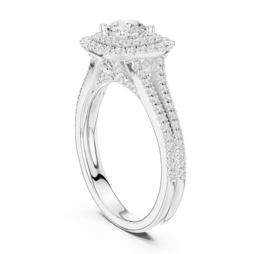 The Crown Jewel Split-Ring 0.5ct White Gold
