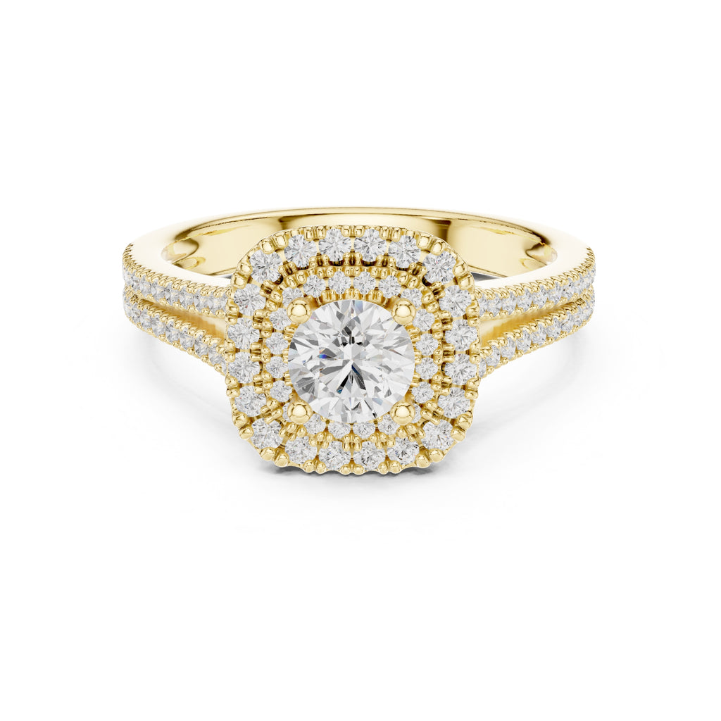 The Crown Jewel Split-Ring 0.5ct Yellow Gold