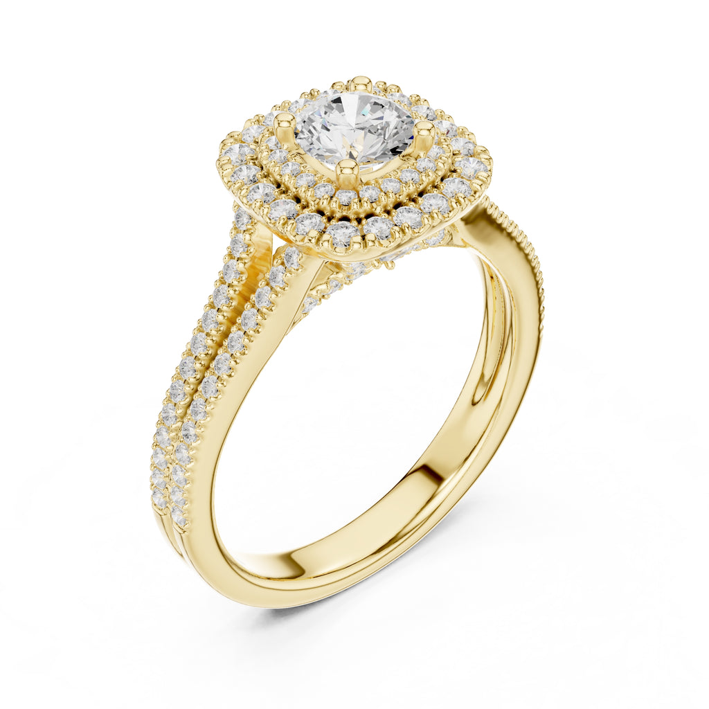 The Crown Jewel Split-Ring 0.5ct Yellow Gold