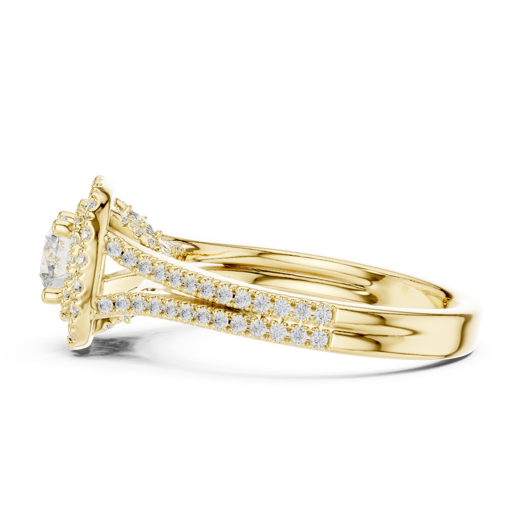 The Crown Jewel Split-Ring 0.5ct Yellow Gold