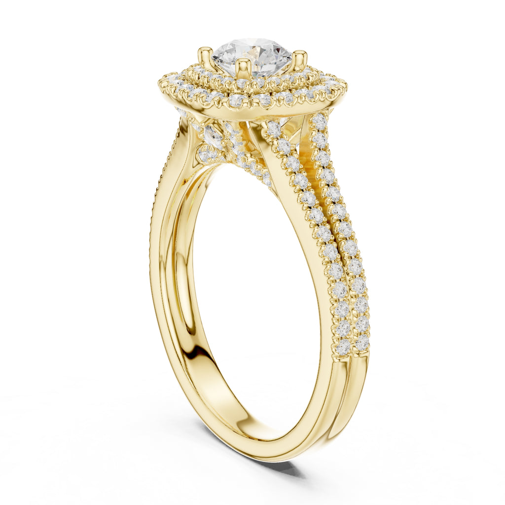 The Crown Jewel Split-Ring 0.5ct Yellow Gold
