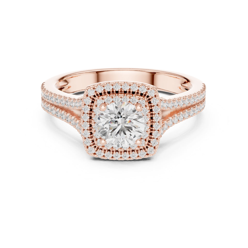 The Arctic Splendor Ring 0.65ct Rose Gold