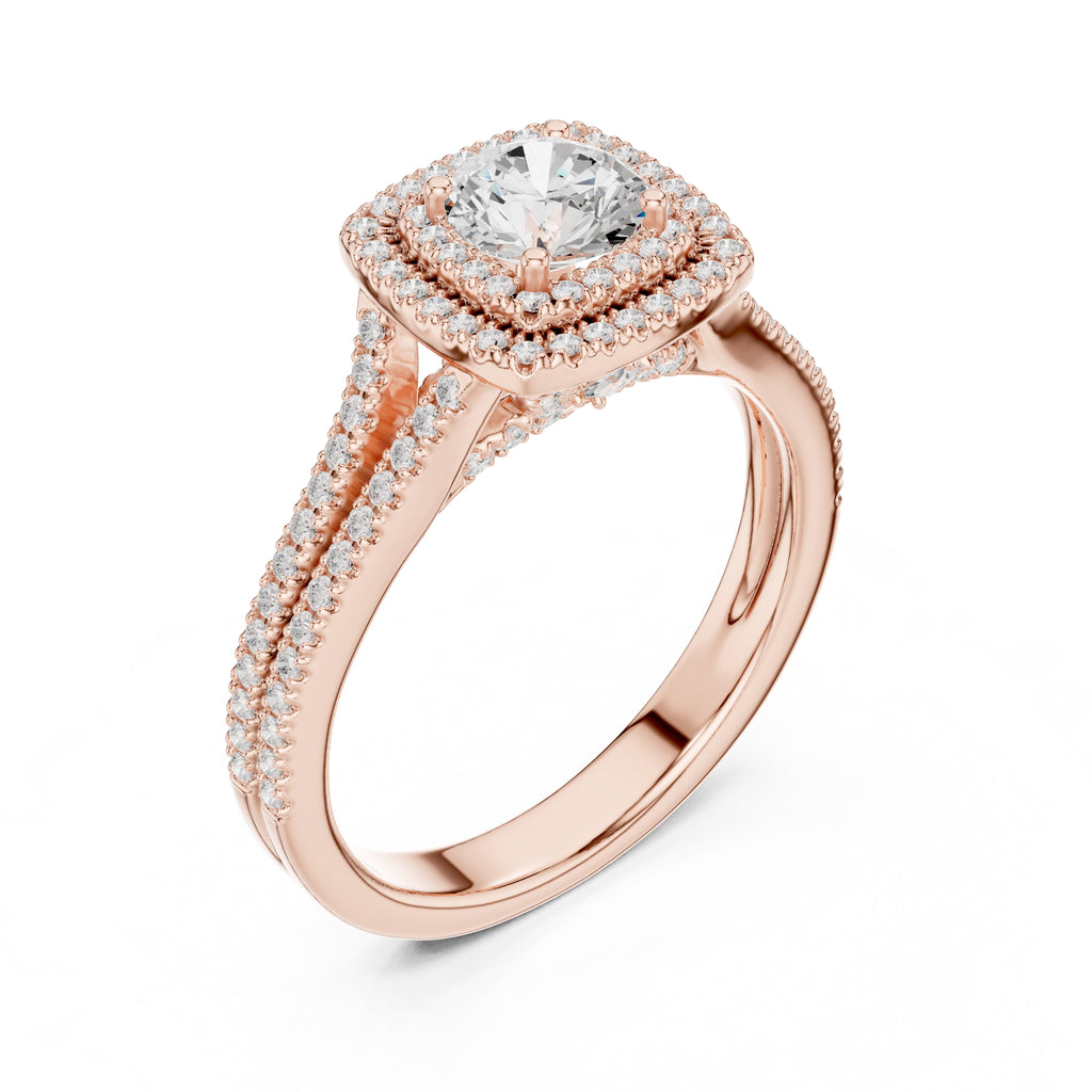 The Arctic Splendor Ring 0.65ct Rose Gold