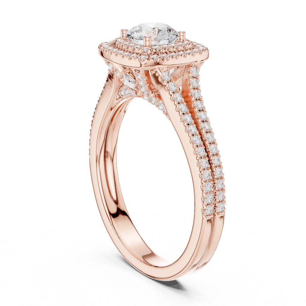 The Arctic Splendor Ring 0.65ct Rose Gold
