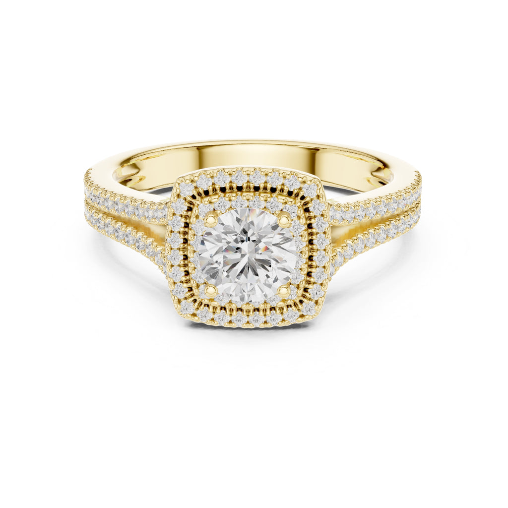 The Arctic Splendor Ring 0.65ct Yellow Gold