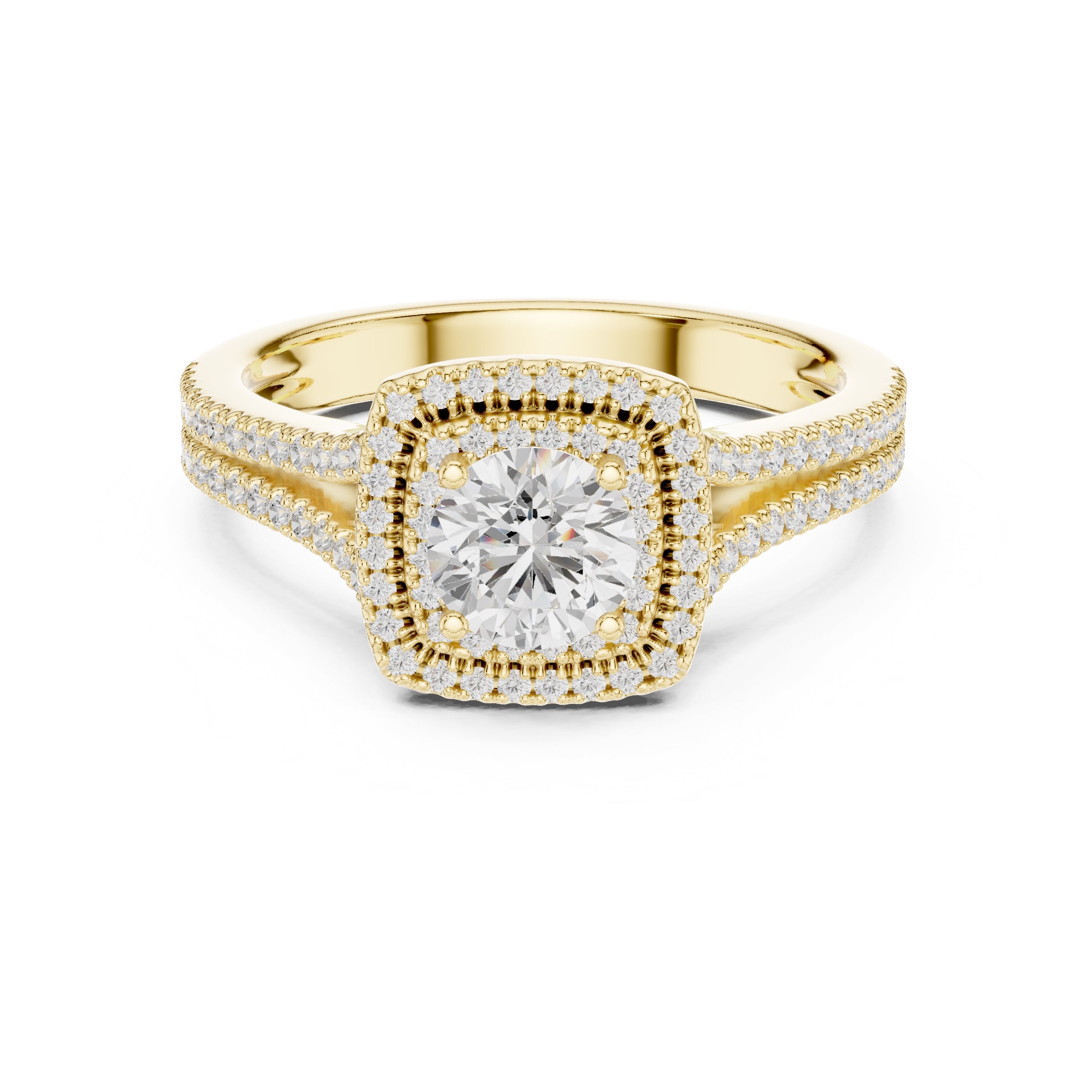 The Arctic Splendor Ring 0.65ct Yellow Gold