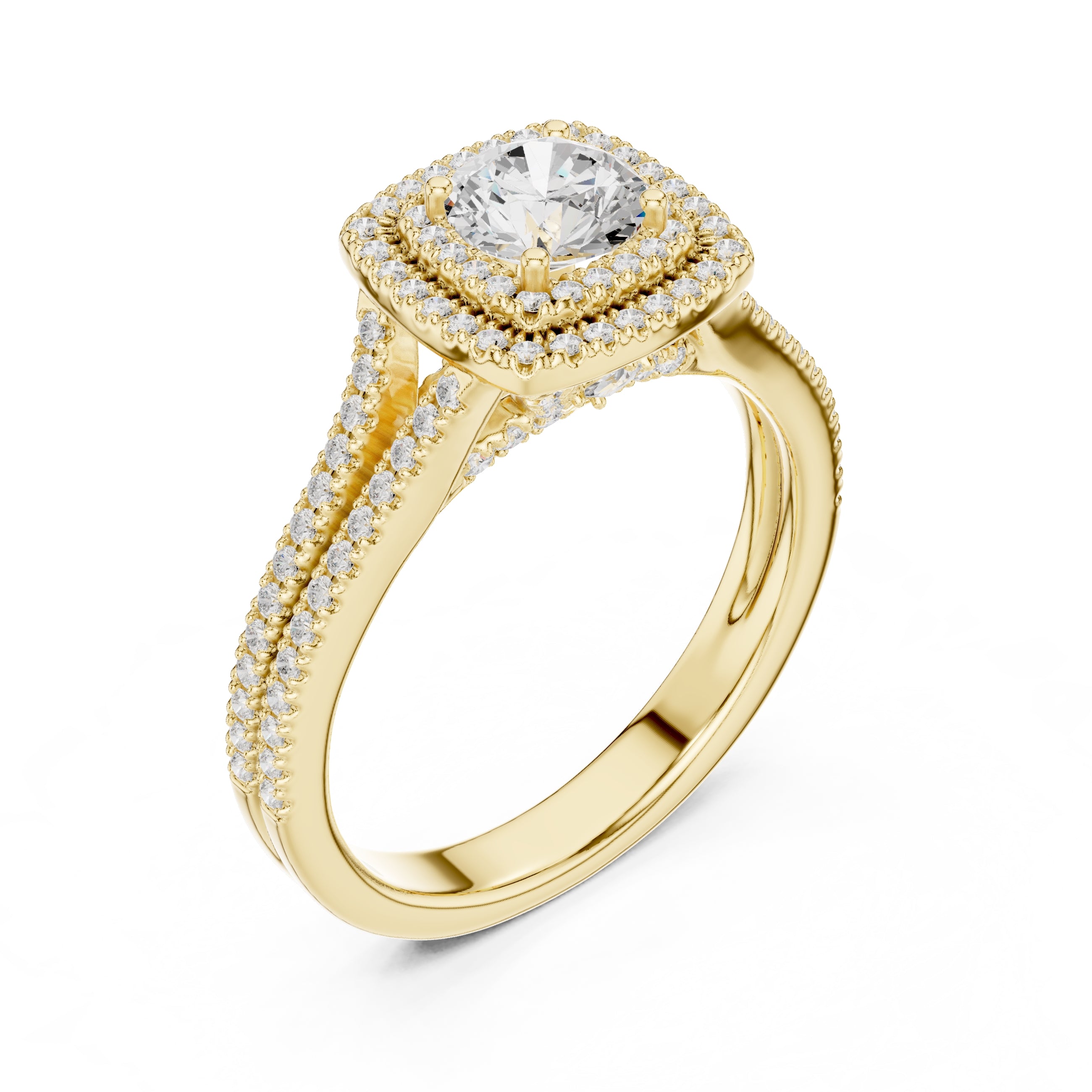 The Arctic Splendor Ring 0.65ct Yellow Gold