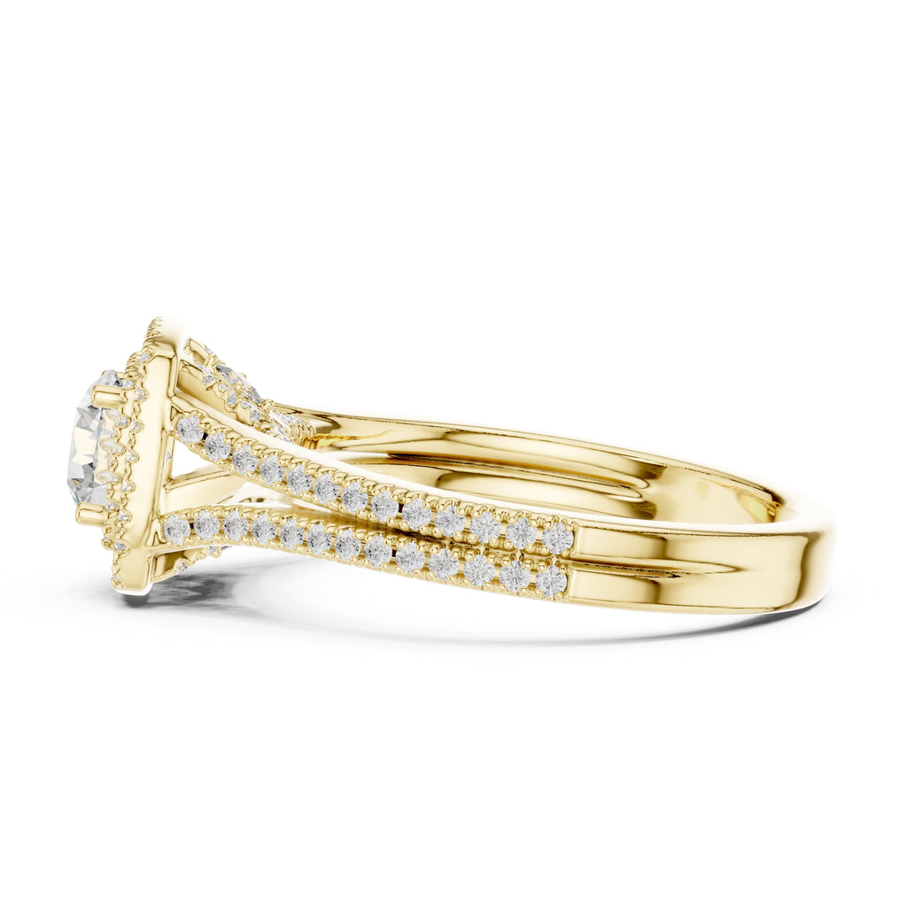 The Arctic Splendor Ring 0.65ct Yellow Gold