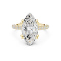 4.00 ct Marquise Grandeur Ring 4ct Yellow Gold