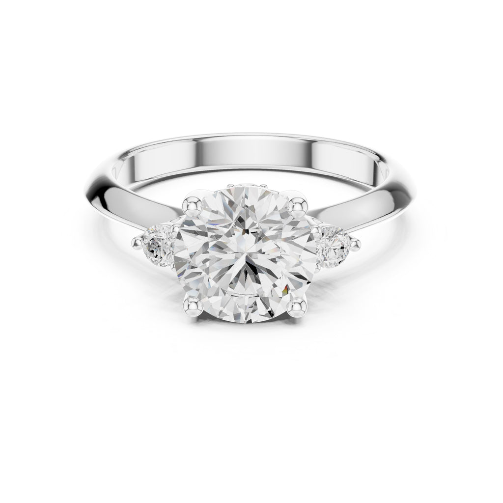 2.00 ct Round Diamond Ring 2ct White Gold
