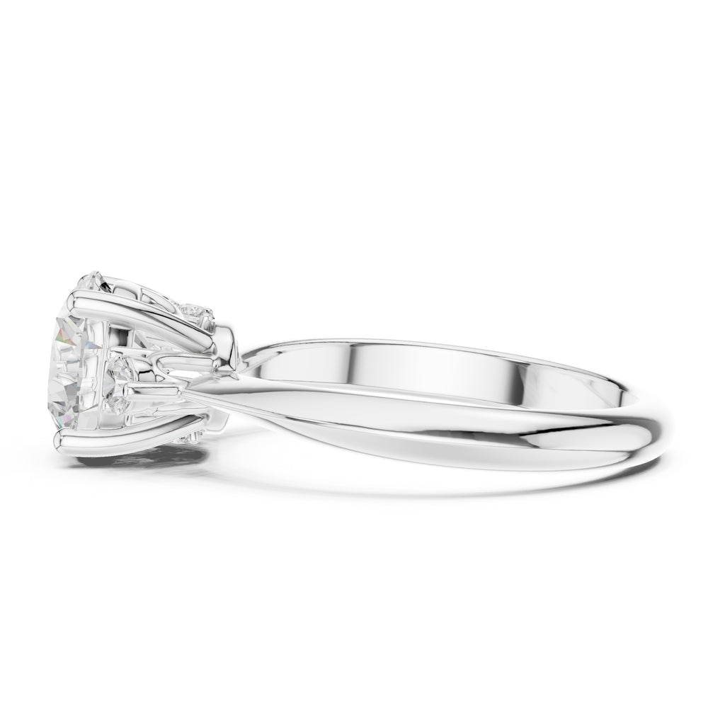 2.00 ct Round Diamond Ring 2ct White Gold