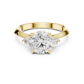 2.00 ct Round Diamond Ring 2ct Yellow Gold