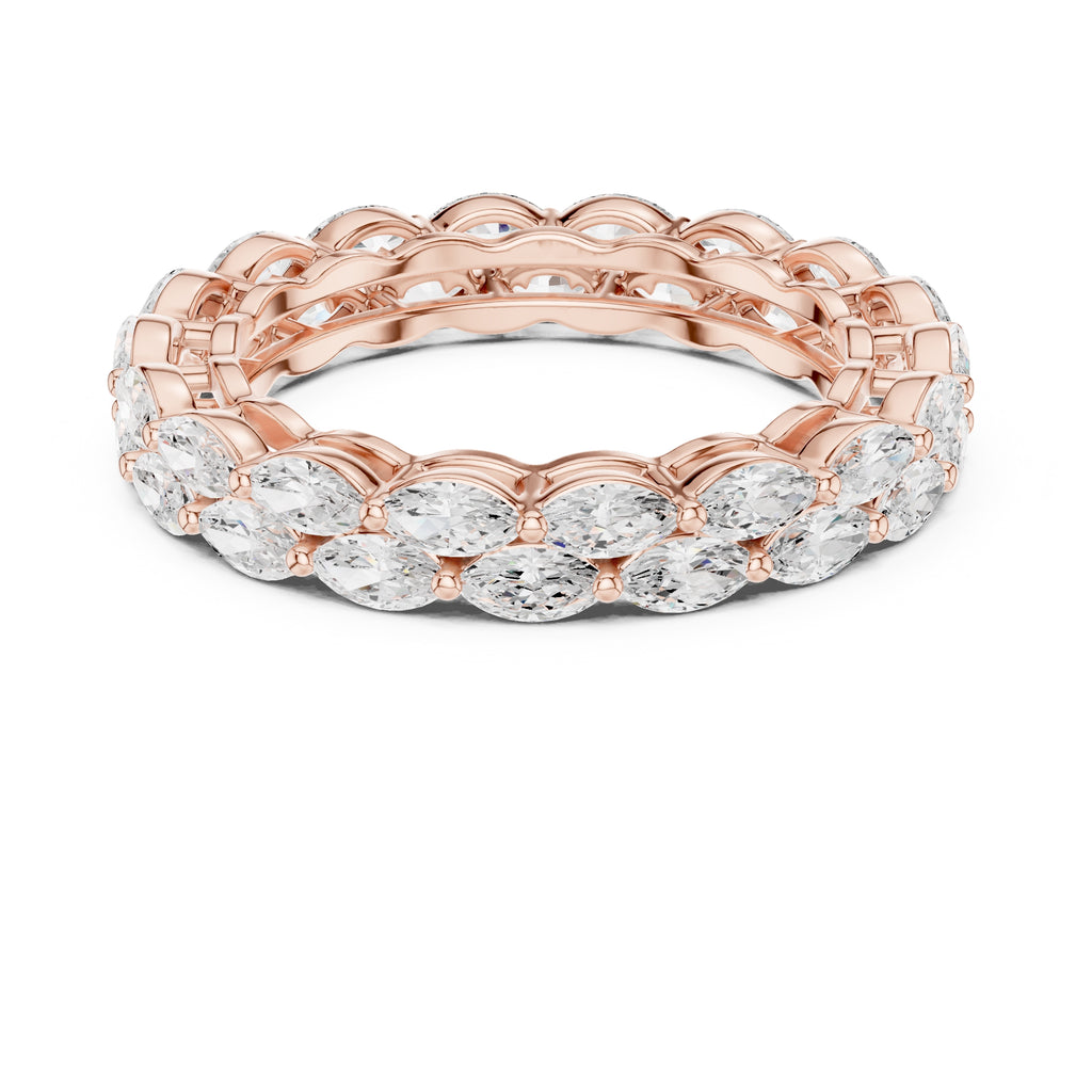 Marquise Eternity Band Rose Gold