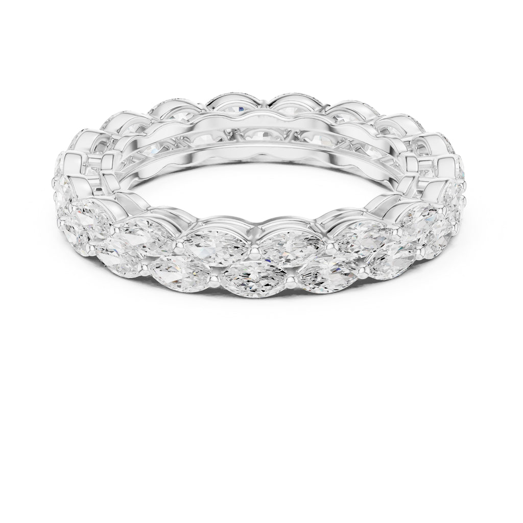 Marquise Eternity Band White Gold