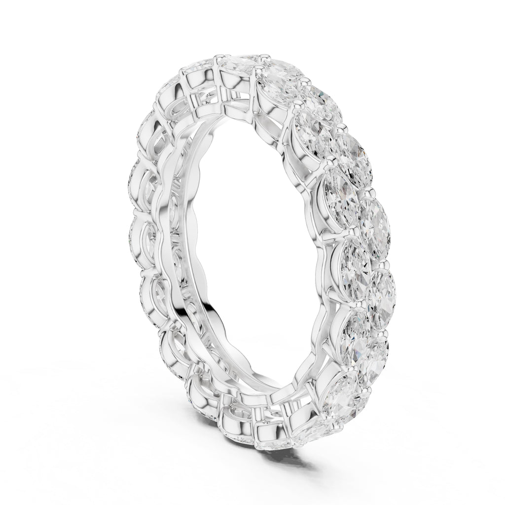 Marquise Eternity Band White Gold