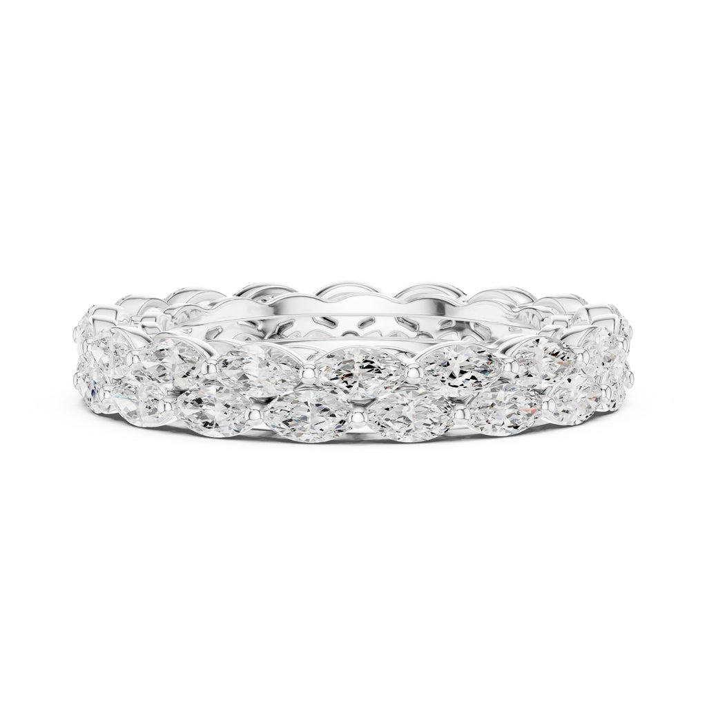 Marquise Eternity Band White Gold
