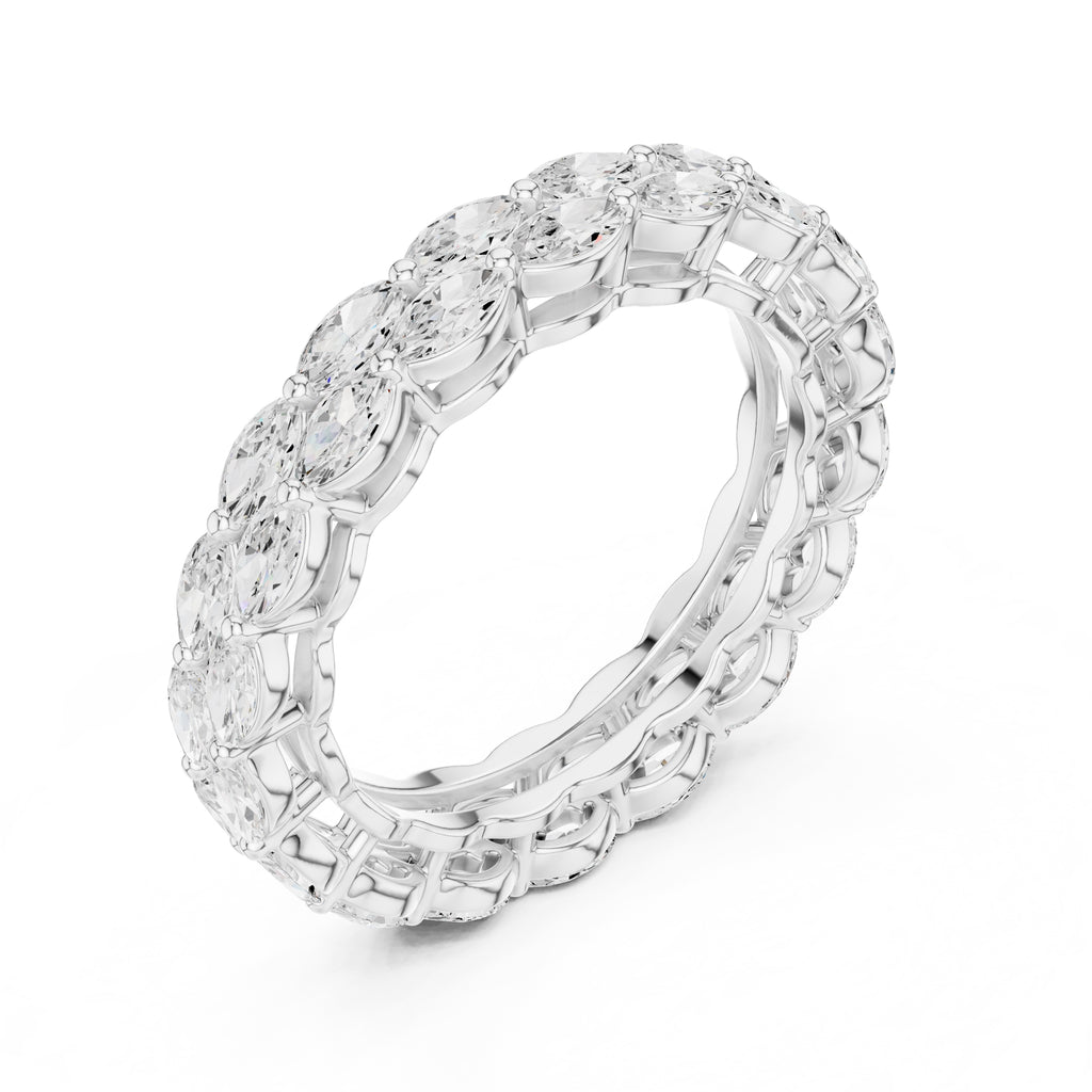 Marquise Eternity Band White Gold