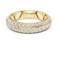 Triple Row Micro-Prong Eternity Band Yellow Gold