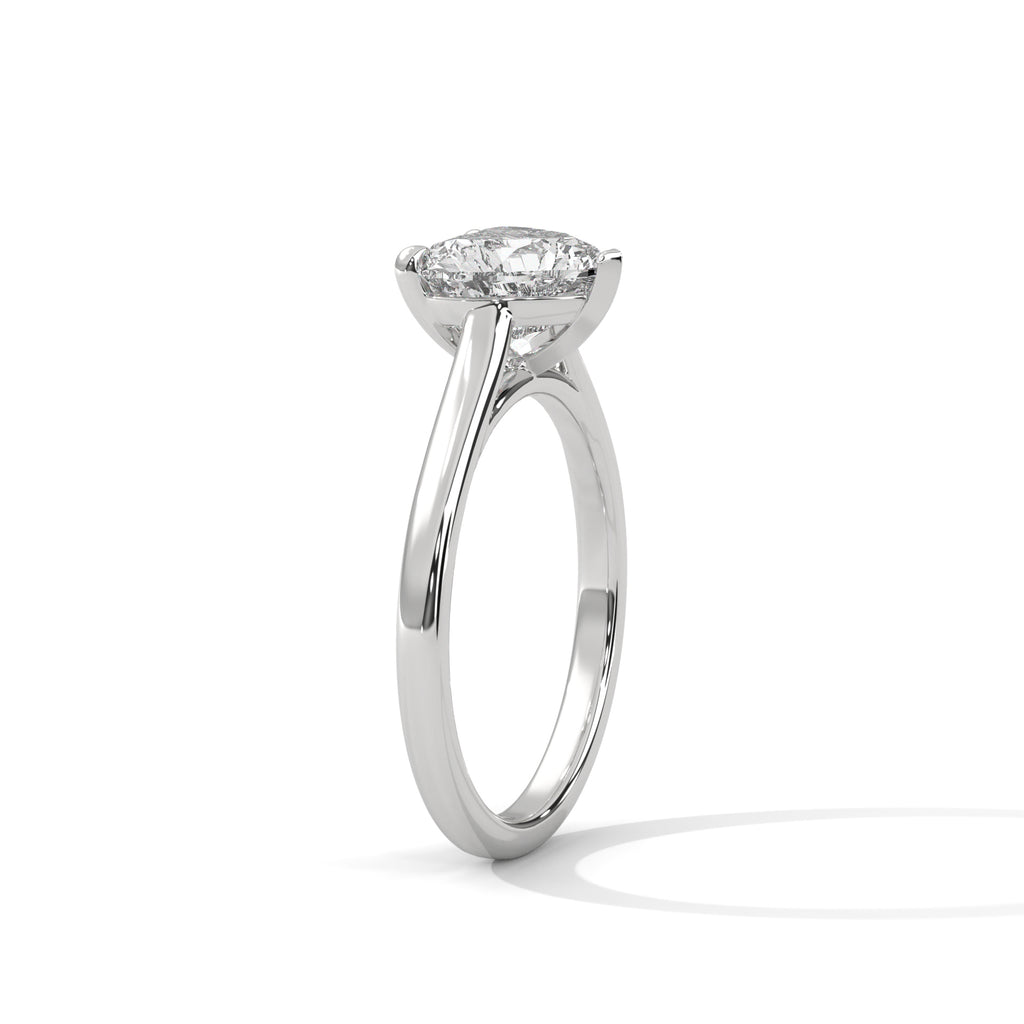 2.00 ct Heart Shape Solitaire Ring 2ct White Gold