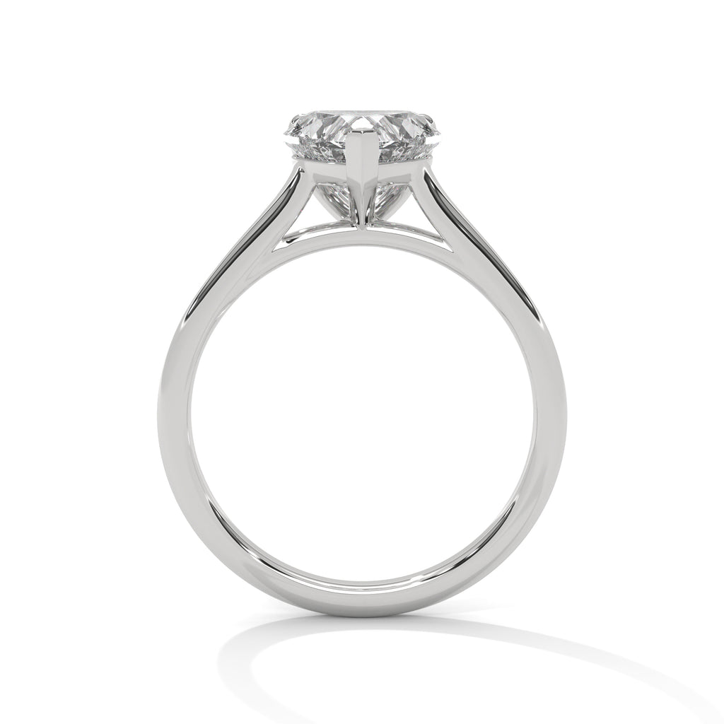 2.00 ct Heart Shape Solitaire Ring 2ct White Gold