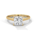 2.00 ct Classic Square Diamond Solitaire Ring 2ct Yellow Gold