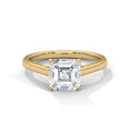 2.00 ct Square Emerald Cut Solitaire Ring 2ct Yellow Gold