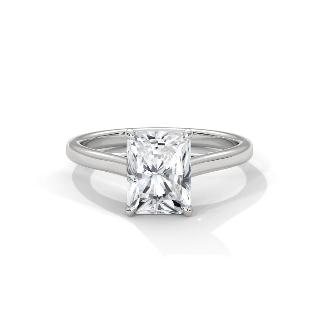 2.00 ct Radiant Solitaire Engagement Ring 2ct White Gold