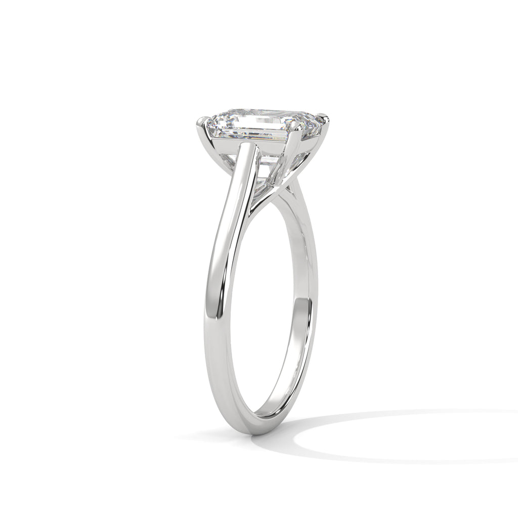 2.00 ct Radiant Solitaire Engagement Ring 2ct White Gold