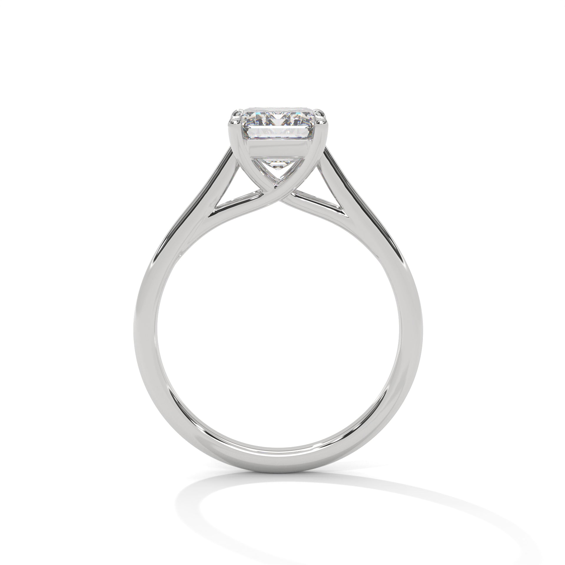 2.00 ct Radiant Solitaire Engagement Ring 2ct White Gold