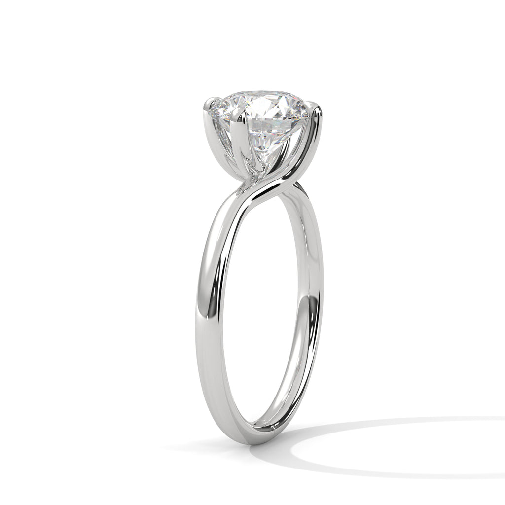 2.00 ct Round Solitaire Engagement Ring 2ct White Gold
