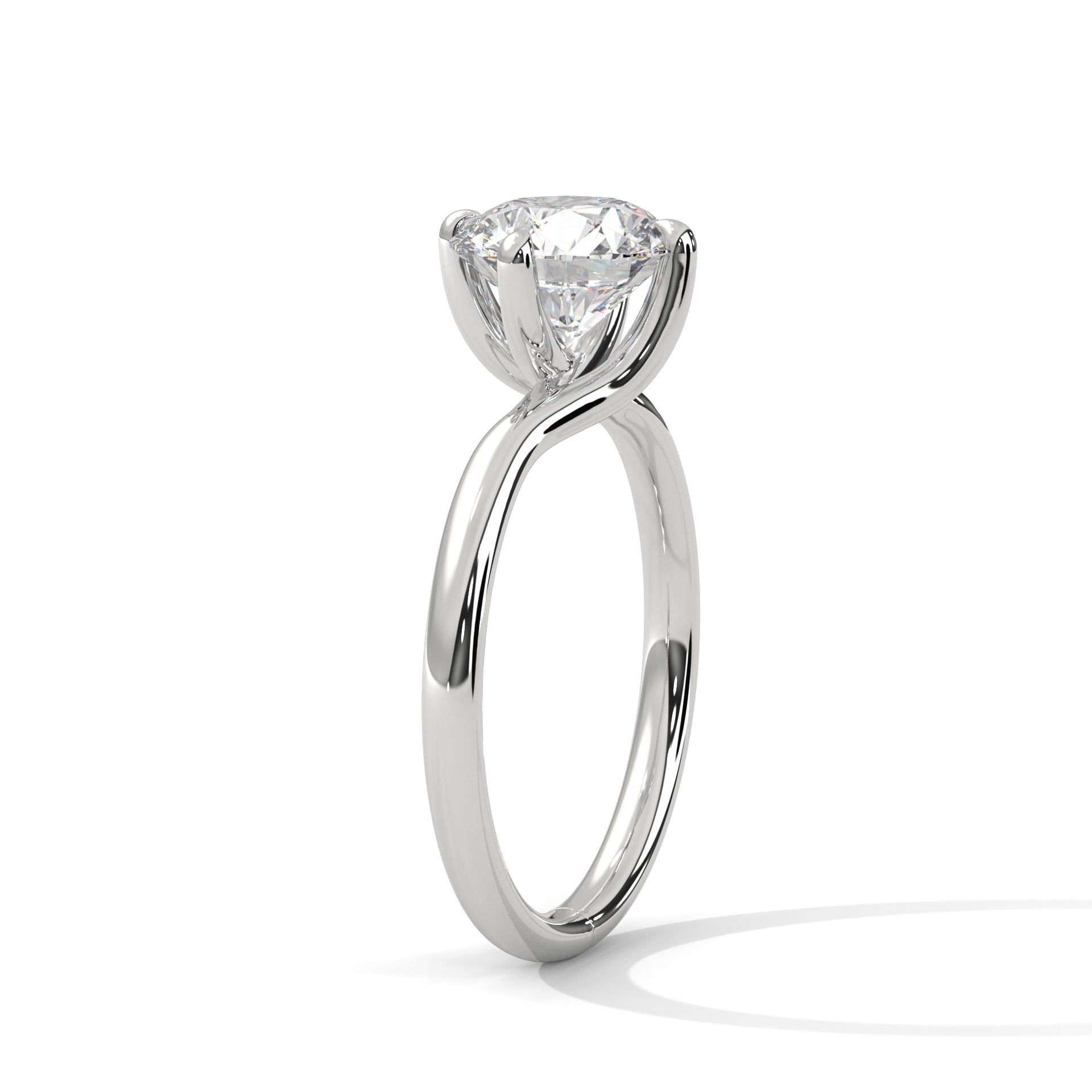 2.00 ct Round Solitaire Engagement Ring 2ct White Gold