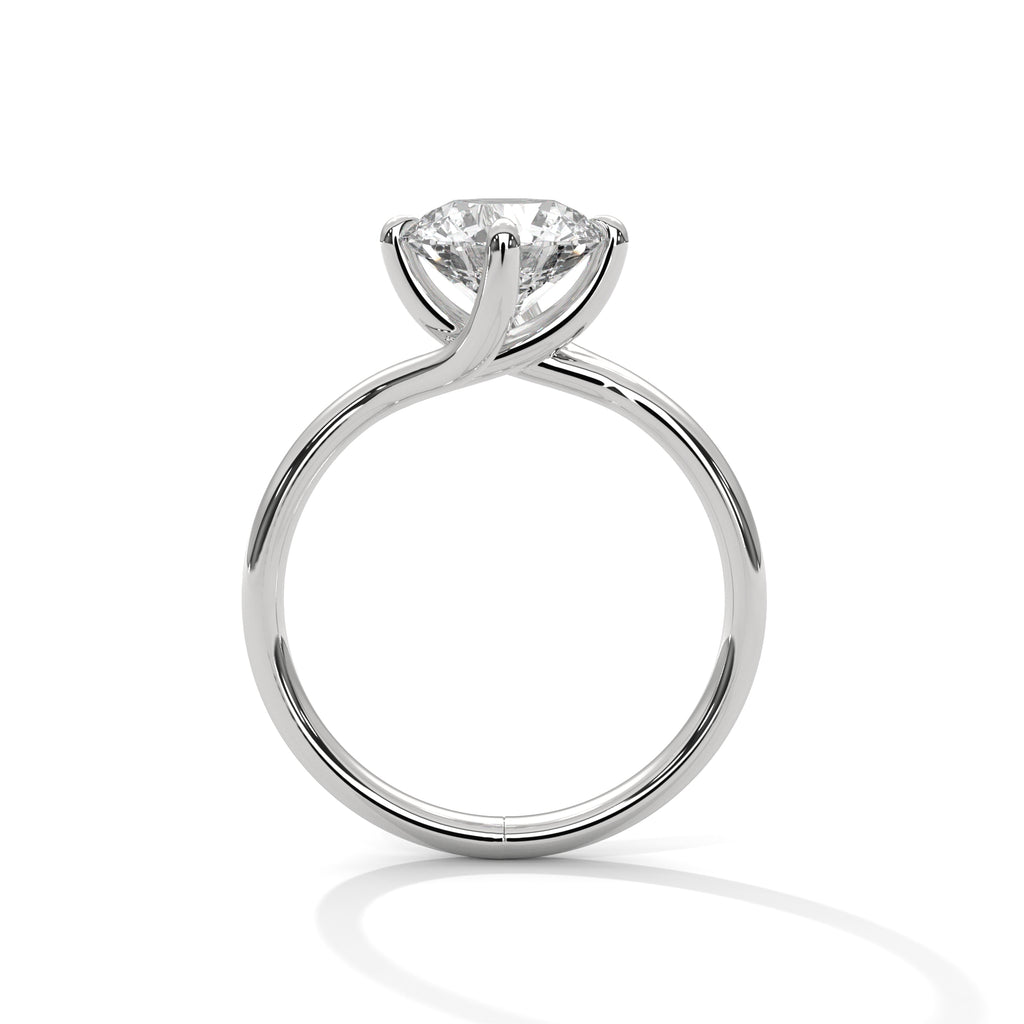 2.00 ct Round Solitaire Engagement Ring 2ct White Gold