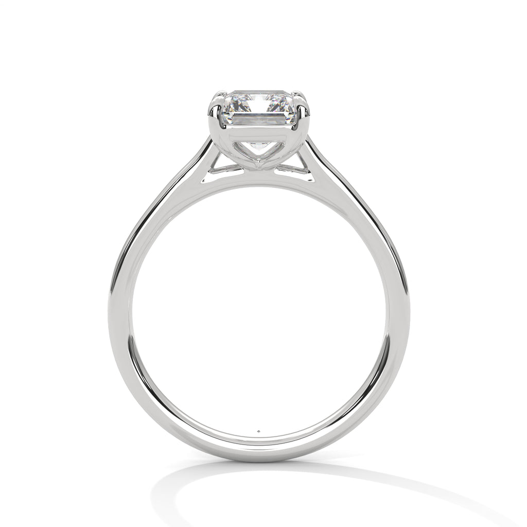 2.00 ct Emerald Cut Solitaire Engagement Ring 2ct White Gold