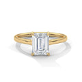 2.00 ct Emerald Cut Solitaire Engagement Ring 2ct Yellow Gold