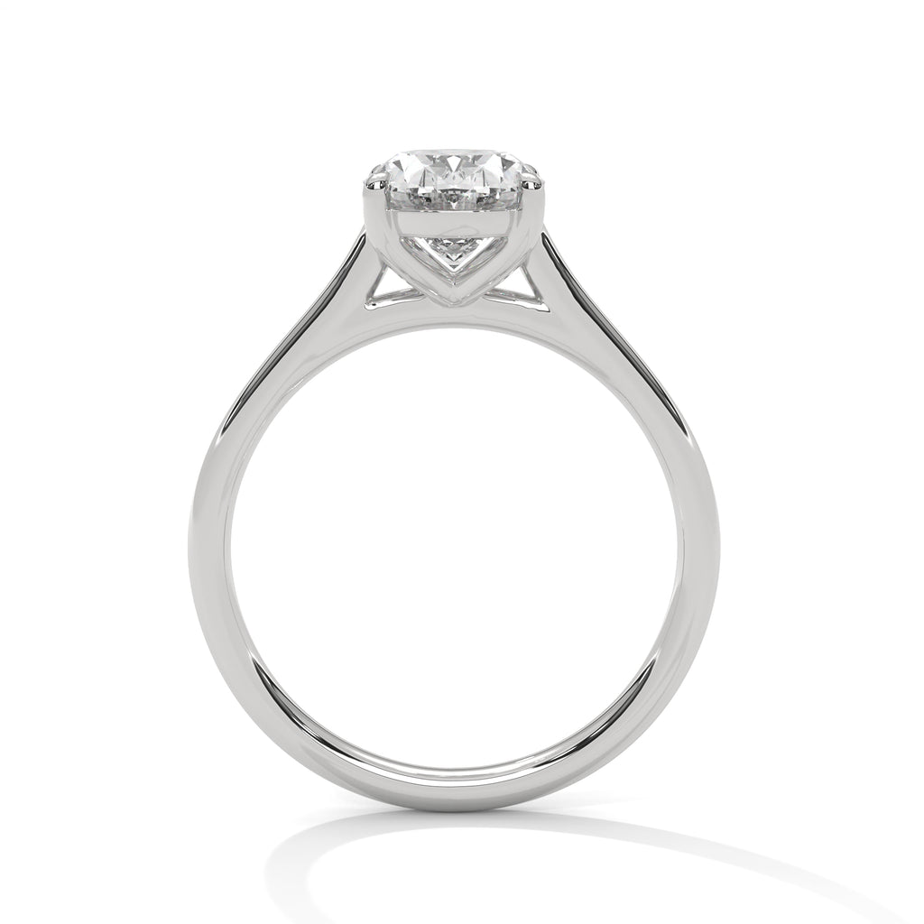 2.00 ct Oval Cut Solitaire Diamond Engagement Ring 2ct White Gold